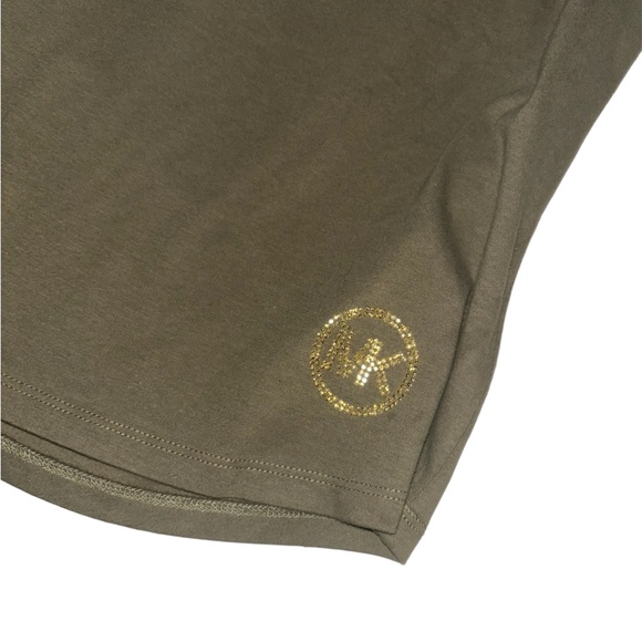 COPY - BNWT MK army green logo top - Picture 5 of 7